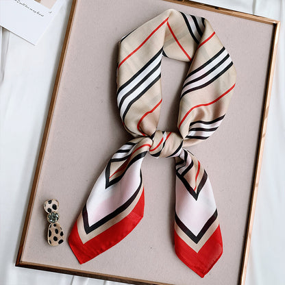 New 70x70cm Women Multifunction Polyester Silk Scarf