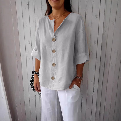The BreezyVerve V-Neck Top