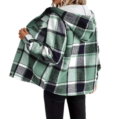 CozyCheck Hooded Jacket