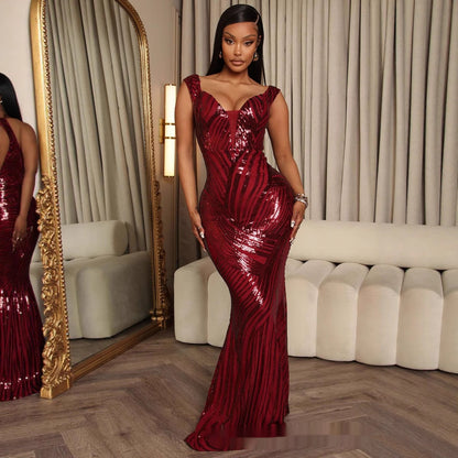 Luna Sheer Off-Shoulder Dress