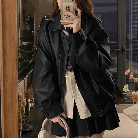LuxeEdge Leather Jacket