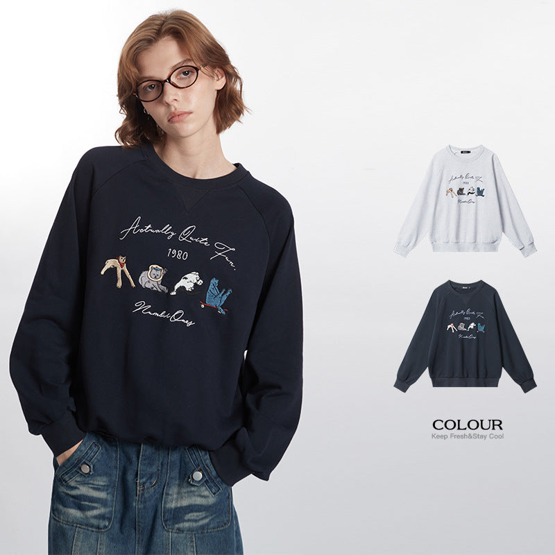 StitchEra™ Retro Embroidered Sweater