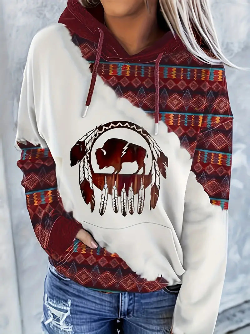 TribalEase Ethnic Hoodie
