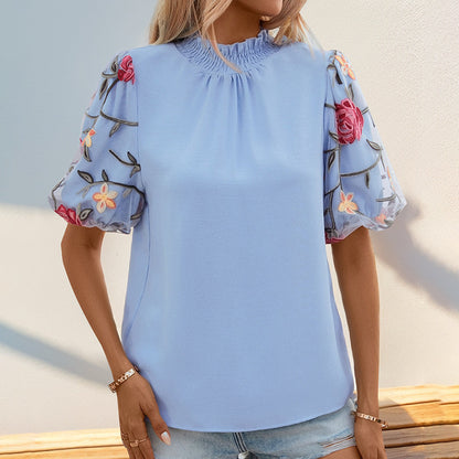 Éclat Veil Embroidered Top