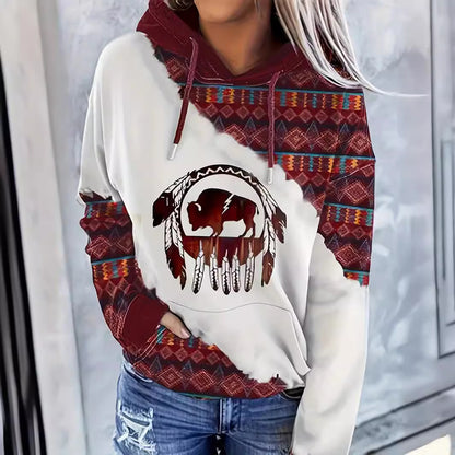 TribalEase Ethnic Hoodie