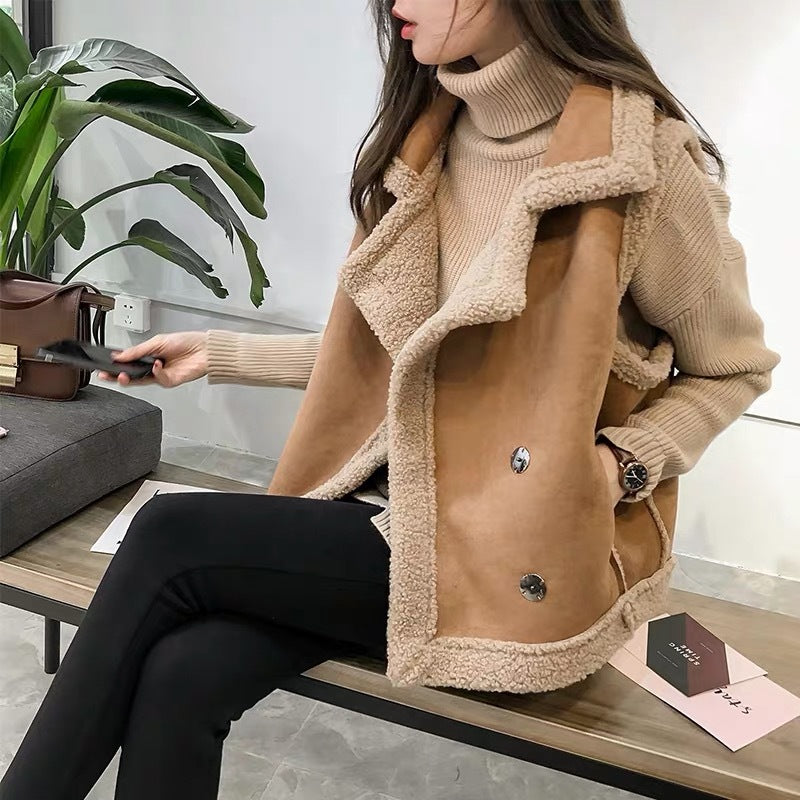 Velura™ Suede Vest Cardigan