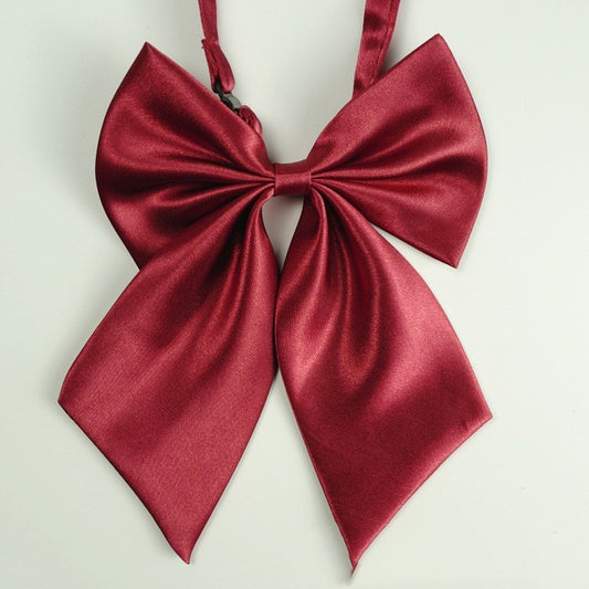 Bow Tie Solid Color Striped Women's Silk-like Professional Bow