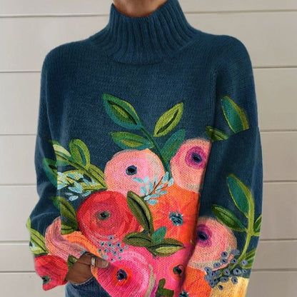 : VividDimension 3D Turtleneck Sweater