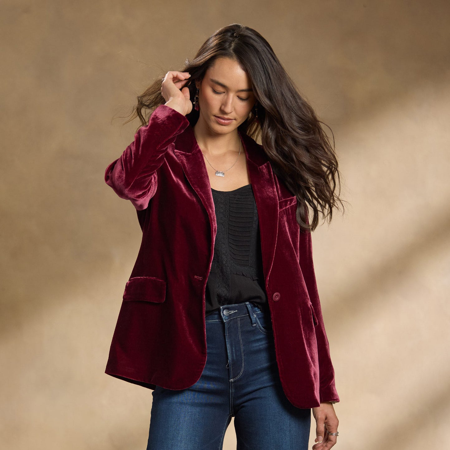 Aurelia Velvet Suit Jacket