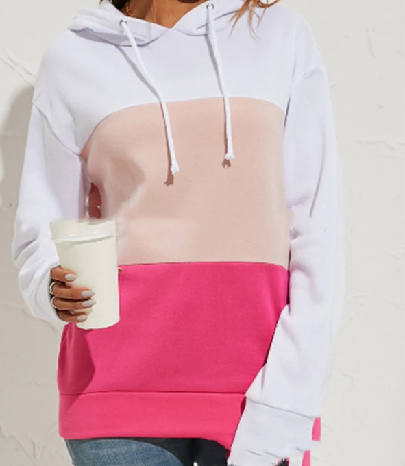 ColorWeave Horizon Hoodie
