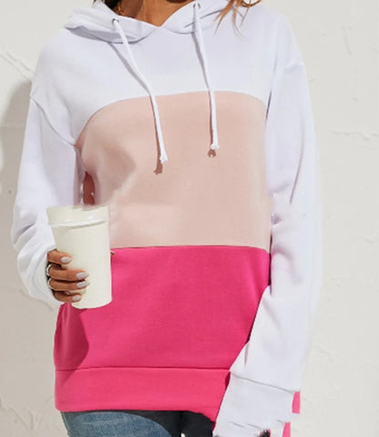 ColorWeave Horizon Hoodie