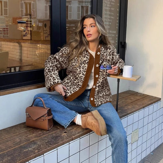 UrbanFierce Leopard Print Coat