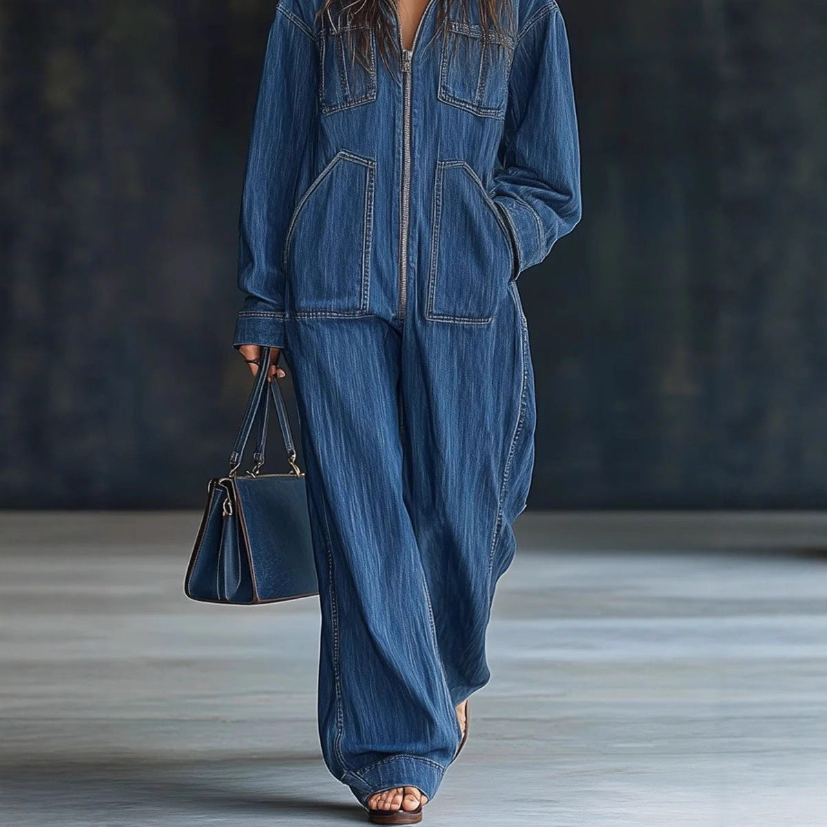 DenimVerve™ Hooded Overall