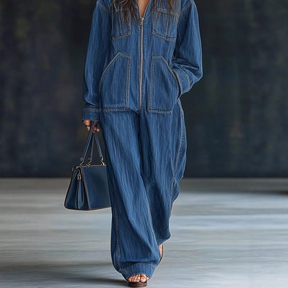 DenimVerve™ Hooded Overall
