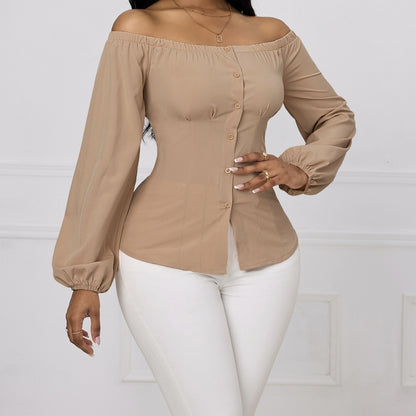 One-Shoulder Contour Top