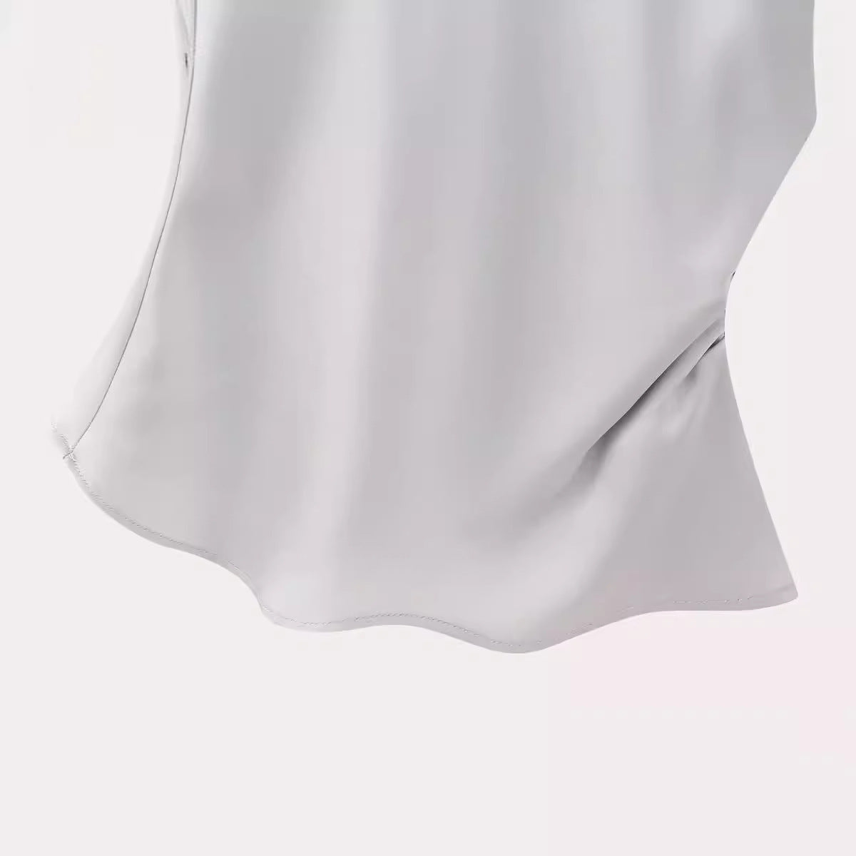 Women's Silk Satin Top Bow Tie Midi Dress