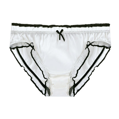New Women's Mulberry Silk Underwear Silk Lace Briefs