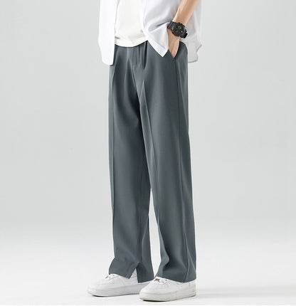 Men's Ice Silk Cool Casual Draping Suit Pants