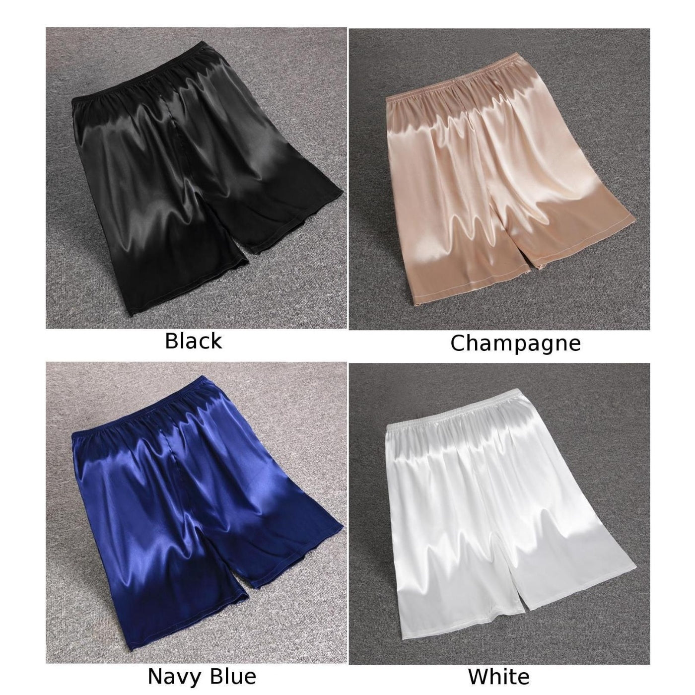 Men's Summer Thin Silk Pajama Pants Home Shorts