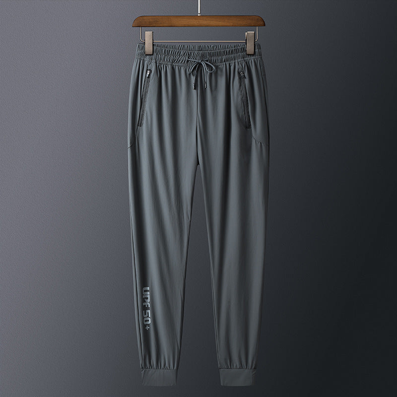 Ice Silk Pants Men's Thin Casual Sports Pants