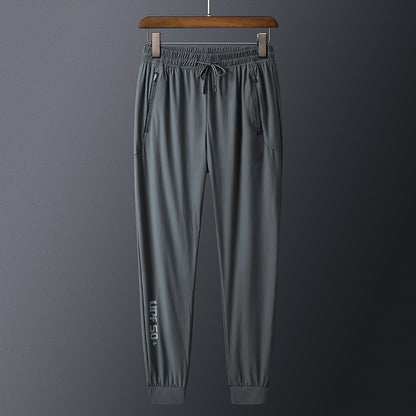 Ice Silk Pants Men's Thin Casual Sports Pants