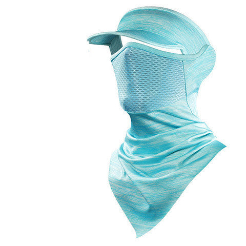 Summer Ice Silk Sunscreen Riding Mask Men Outdoor