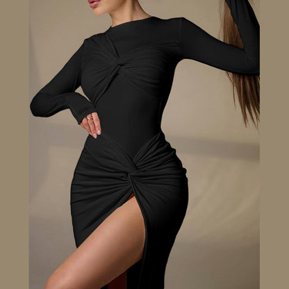 Celestine High-Slit Bodycon Dress