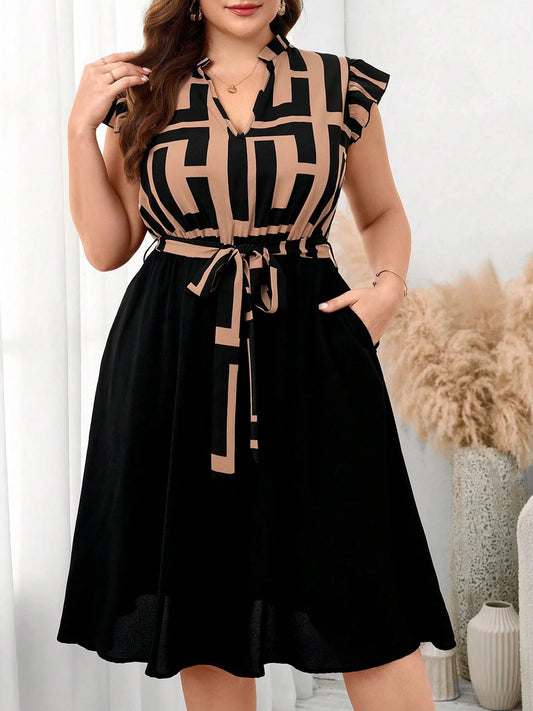 The BloomAura Midi Dress