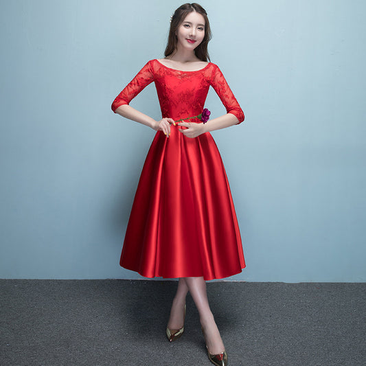 Azure Grace – Western Elegance Midi Gown