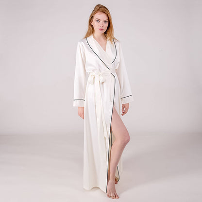 Pajamas Women's Red Simulation Silk Belt
