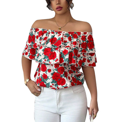 Seraphina Ruffle Off-Shoulder Top