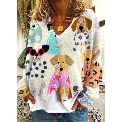 ArtLoom Abstract Cardigan Coat