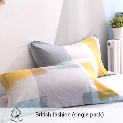 Fashion Simple Printed Cotton Pillowcase